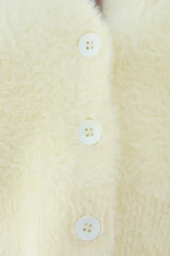 By The Fire Cardigan Yellow