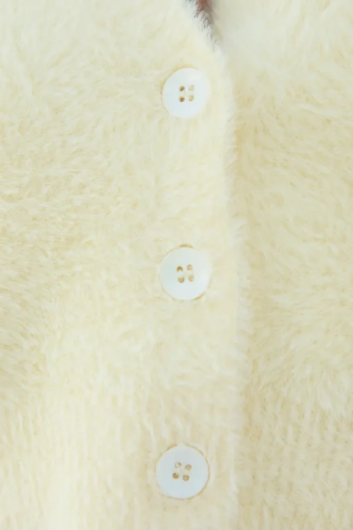 By The Fire Cardigan Yellow