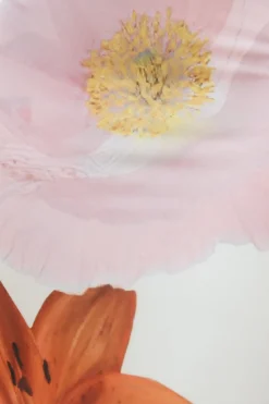 Cabana Blooms Mesh Halter Maxi Dress White