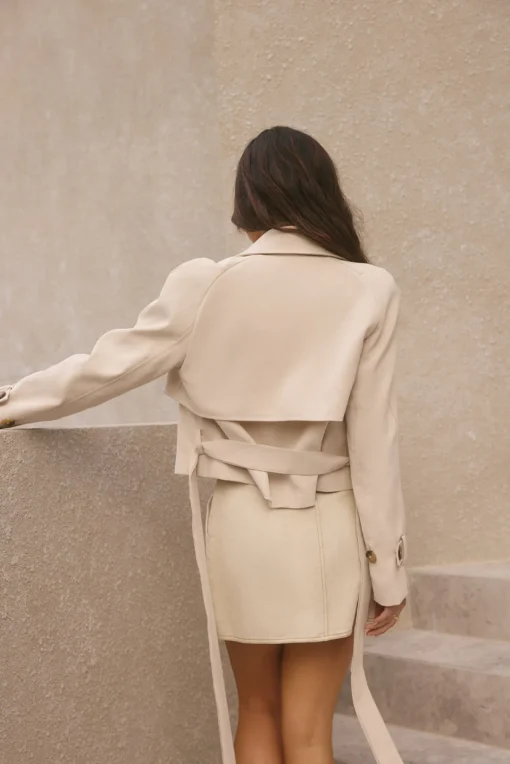 Cali Crop Jacket Cream