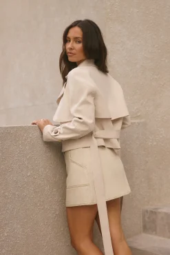 Cali Crop Jacket Cream