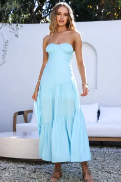 Calm and Collected Maxi Dress Blue