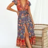 Candid Midi Dress Navy