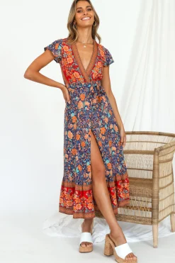 Candid Midi Dress Navy