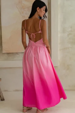 Caramel Latte Maxi Dress Pink
