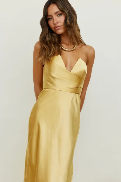 Caraway Maxi Dress Gold