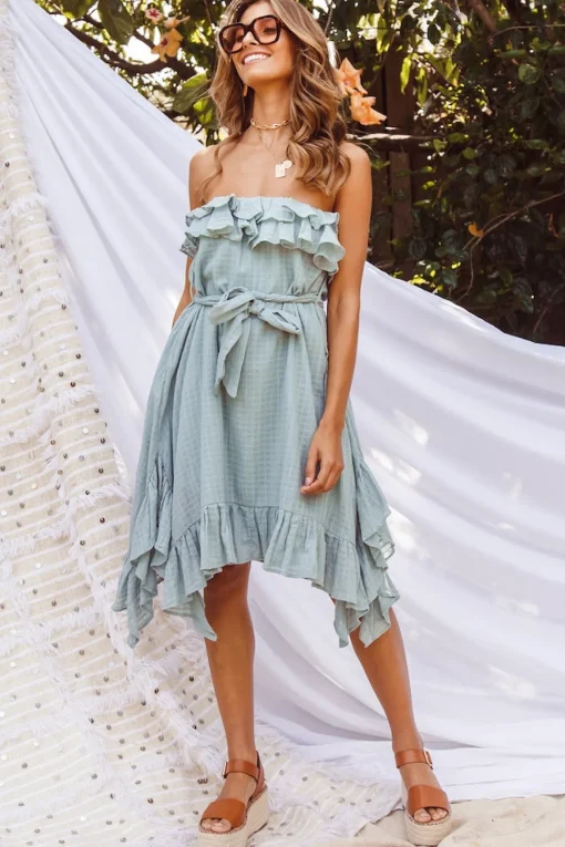 Carlotta Midi Dress Sage