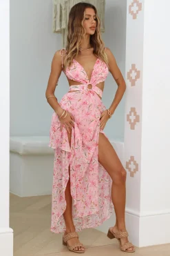 Changing Seasons Maxi Dress Pink