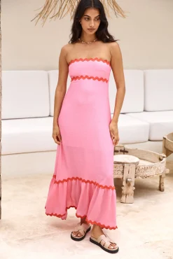 Cherry On Top Maxi Dress Pink