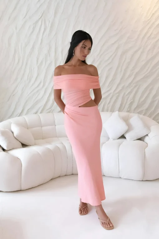 Coastal Reverie Maxi Dress Pink