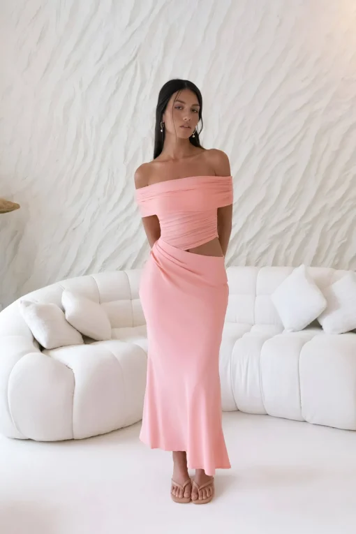 Coastal Reverie Maxi Dress Pink