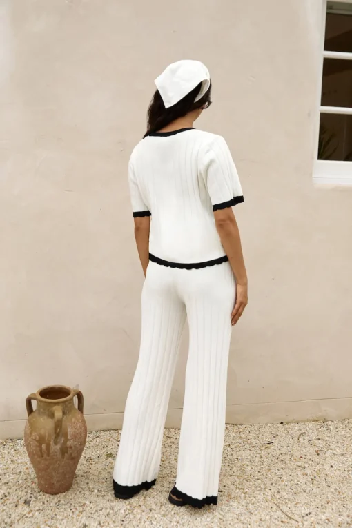 Colder Days Knit Top White