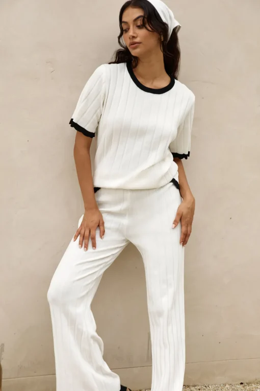 Colder Days Knit Top White