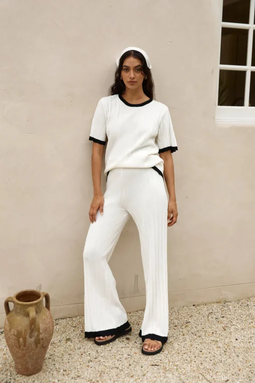 Colder Days Knit Top White