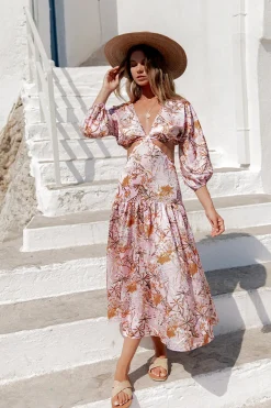 Come And Go Maxi Dress Pink