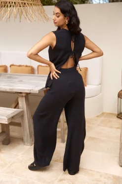 Cozy Evenings Vest Top Black