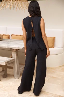 Cozy Evenings Vest Top Black