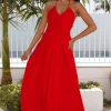 Cross My Heart Maxi Dress Red