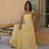 Crystal Waters Maxi Dress Yellow
