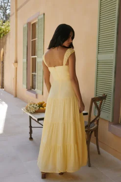 Crystal Waters Maxi Dress Yellow