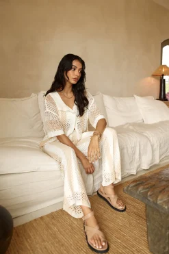 Cusp Of Wander Crochet Set Beige