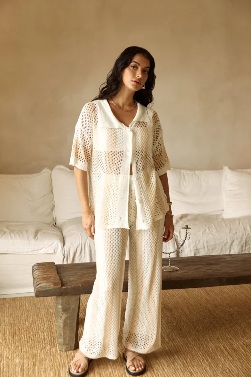 Cusp Of Wander Crochet Set Beige