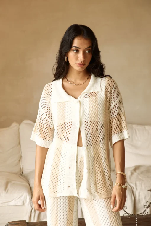 Cusp Of Wander Crochet Set Beige