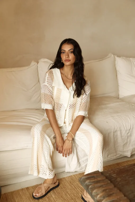 Cusp Of Wander Crochet Set Beige