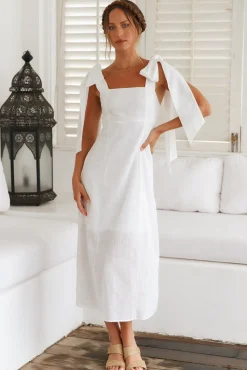 Daily Affirmations Maxi Dress White