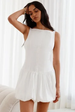 Dainty Style Mini Dress White