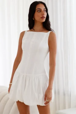 Dainty Style Mini Dress White