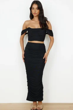 Dance Darling Crop Top Black