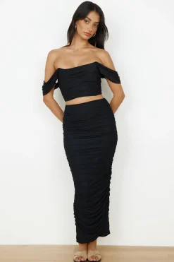 Dance Darling Crop Top Black