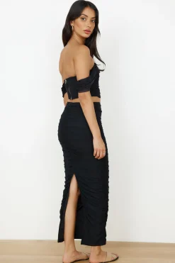 Dance Darling Crop Top Black