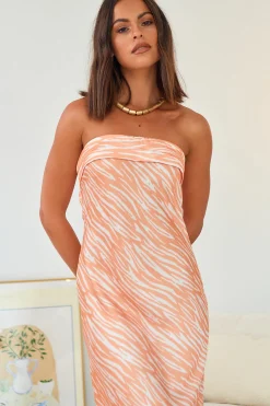 Dance With Me Maxi Dress Orange