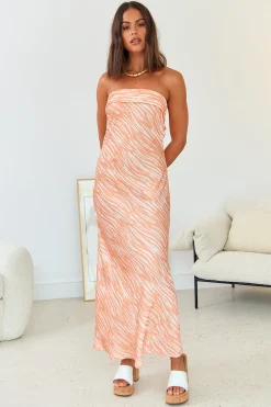 Dance With Me Maxi Dress Orange