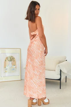 Dance With Me Maxi Dress Orange