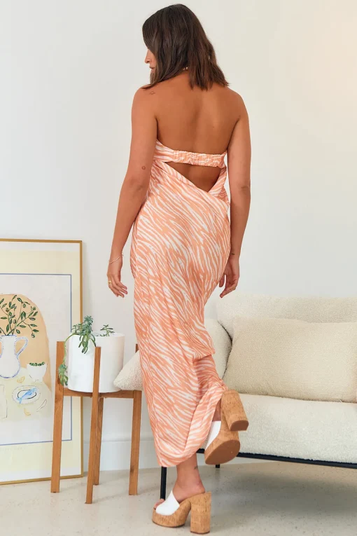 Dance With Me Maxi Dress Orange