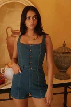 Darcys Dreams Playsuit Blue