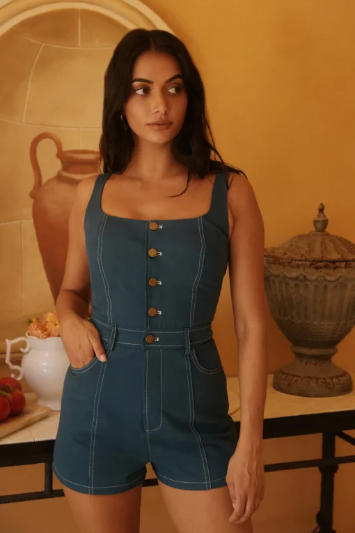 Darcys Dreams Playsuit Blue