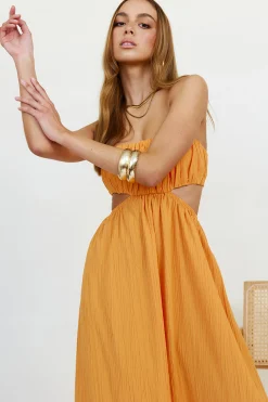 Delphina Maxi Dress Orange