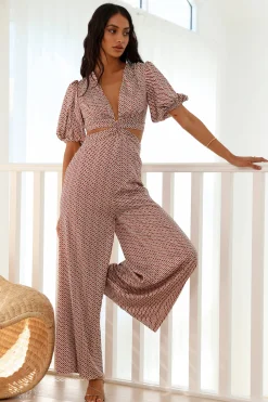 Desert Island Jumpsuit Beige