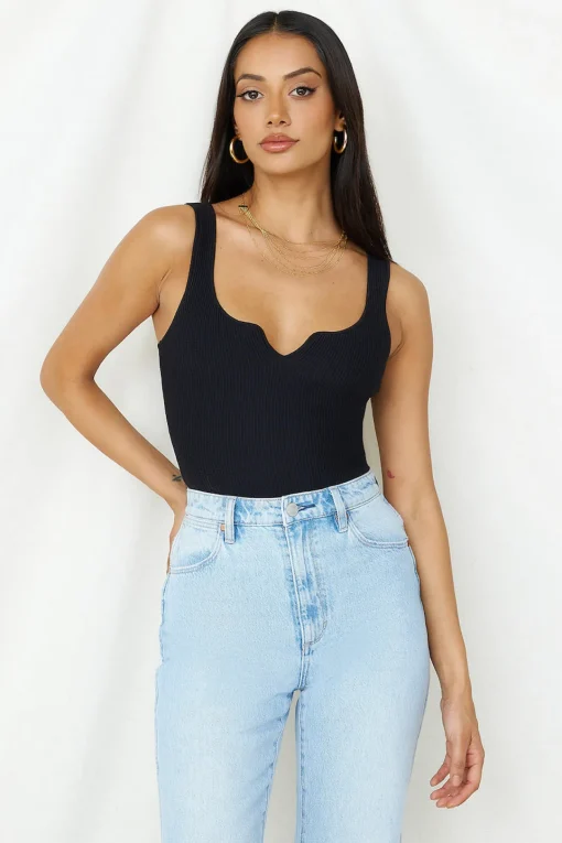 Diamond Sky Bodysuit Black