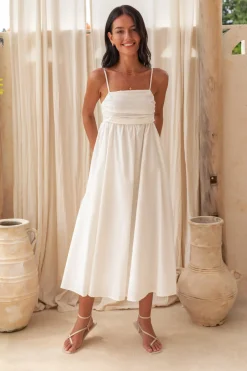 Dreamscapes Midi Dress White