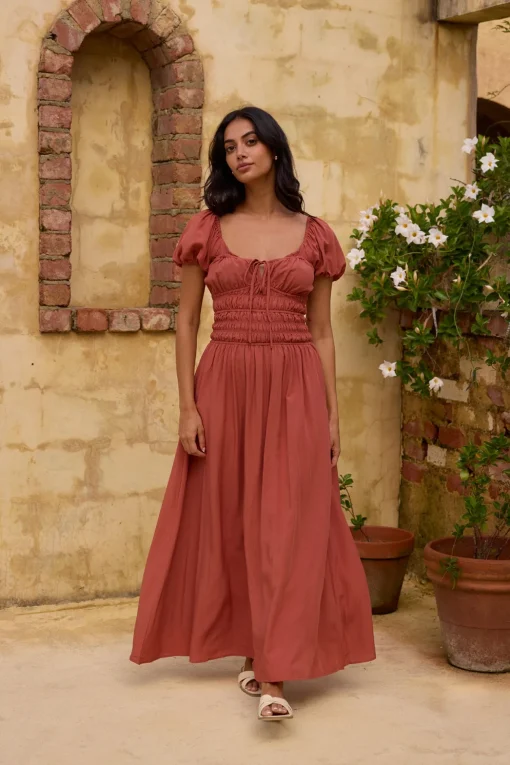 Dusk and Dawn Maxi Dress Brown