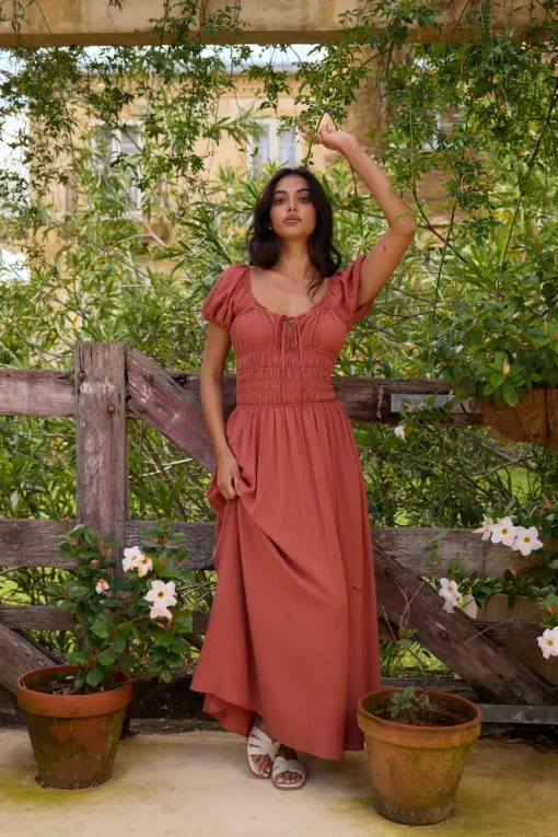 Dusk and Dawn Maxi Dress Brown