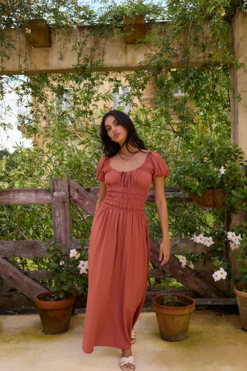 Dusk and Dawn Maxi Dress Brown