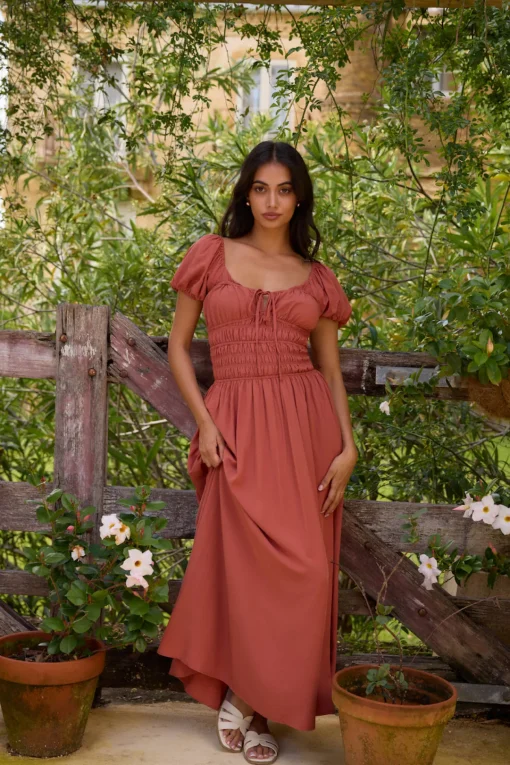 Dusk and Dawn Maxi Dress Brown