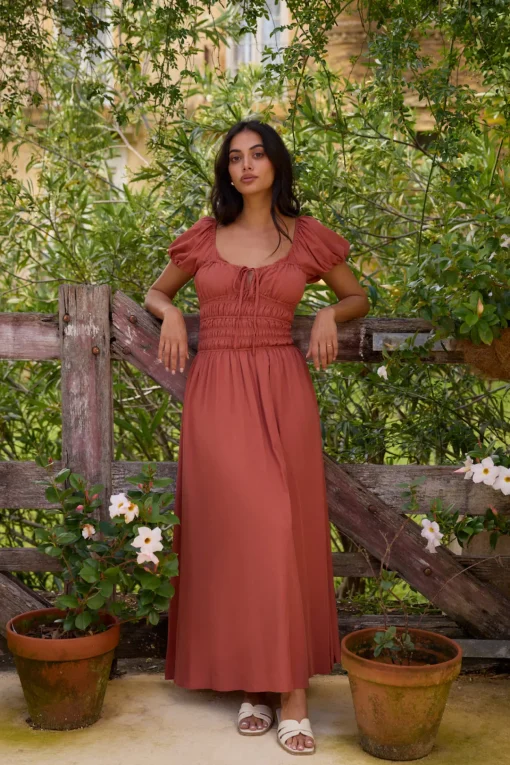 Dusk and Dawn Maxi Dress Brown