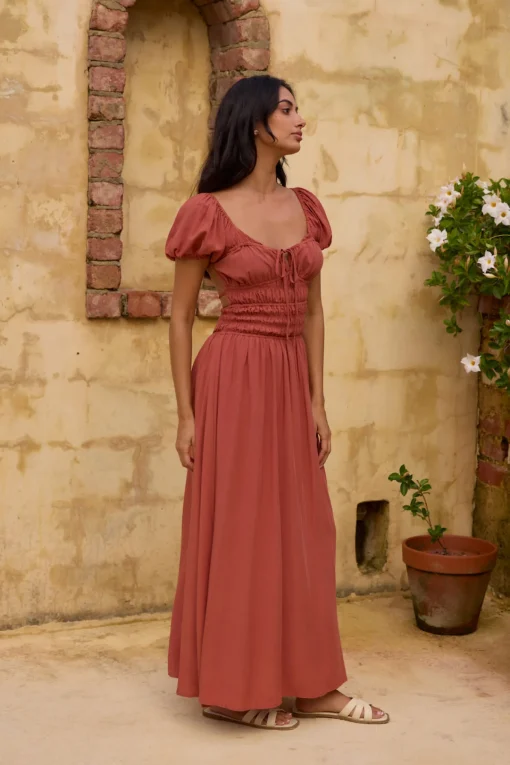 Dusk and Dawn Maxi Dress Brown
